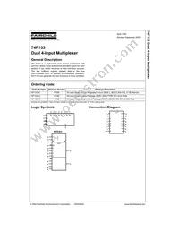 74F153SCX Datasheet Cover