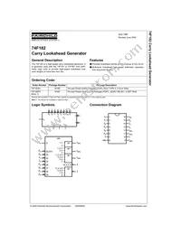 74F182PC Datasheet Cover