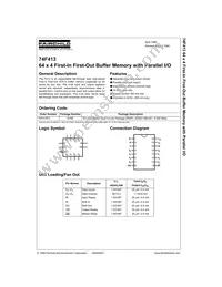 74F413PC Datasheet Cover