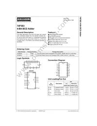 74F583PC Datasheet Cover