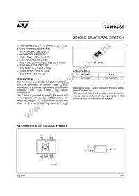 74H1G66STR Datasheet Cover