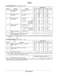 74HC00DTR2G Datasheet Page 3