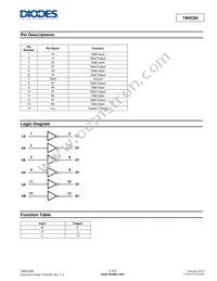 74HC04T14-13 Datasheet Page 2