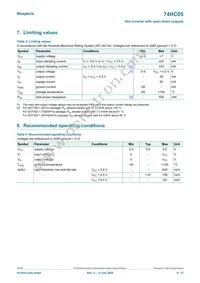 74HC05PW Datasheet Page 4