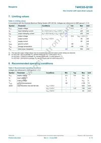 74HC05PW-Q100 Datasheet Page 4