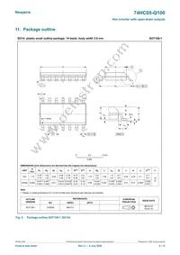 74HC05PW-Q100 Datasheet Page 8