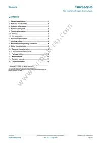 74HC05PW-Q100 Datasheet Page 13