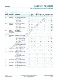 74HC107DB Datasheet Page 8