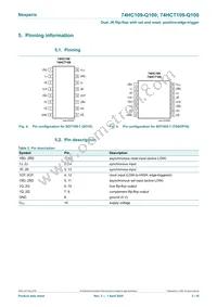 74HC109D-Q100J Datasheet Page 3
