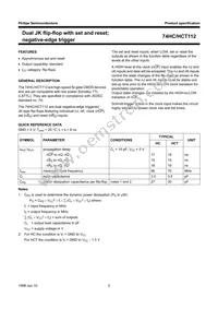 74HC112N Datasheet Page 2