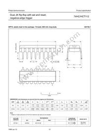 74HC112N Datasheet Page 12