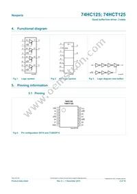 74HC125D/AUJ Datasheet Page 2