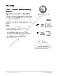 74HC125DTR2G Datasheet Cover