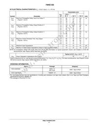 74HC125DTR2G Datasheet Page 4