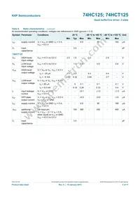 74HC125N Datasheet Page 5