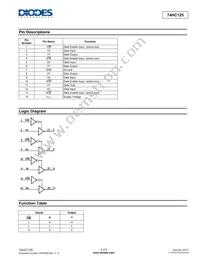 74HC125S14-13 Datasheet Page 2