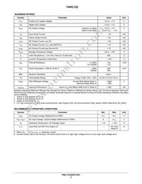 74HC132DTR2G Datasheet Page 3