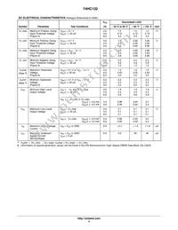 74HC132DTR2G Datasheet Page 4