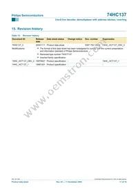 74HC137N Datasheet Page 17