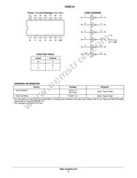 74HC14DTR2G Datasheet Page 2