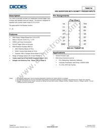 74HC14S14-13 Datasheet Cover