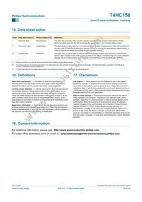 74HC158N Datasheet Page 15