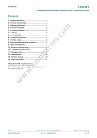 74HC161D/AUJ Datasheet Page 18