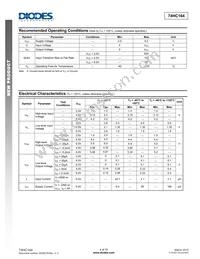 74HC164D14 Datasheet Page 4