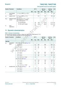 74HC165DB Datasheet Page 7