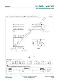 74HC166D/AUJ Datasheet Page 15