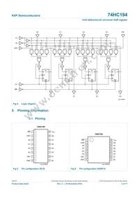 74HC194D Datasheet Page 3