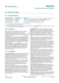 74HC194D Datasheet Page 15