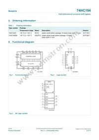 74HC194DB/DG Datasheet Page 2