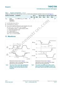 74HC194DB/DG Datasheet Page 9