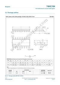 74HC194DB/DG Datasheet Page 12