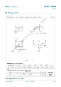 74HC1GU04GW Datasheet Page 9