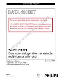 74HC221D Datasheet Page 2