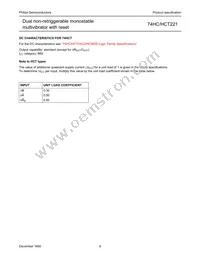 74HC221D Datasheet Page 9