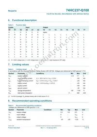 74HC237D-Q100J Datasheet Page 5