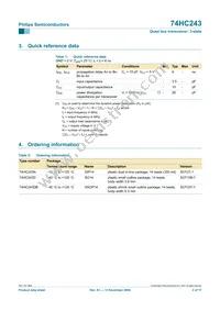 74HC243D Datasheet Page 2