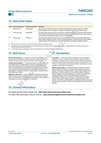 74HC243D Datasheet Page 16