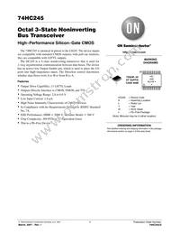 74HC245DTR2G Datasheet Cover