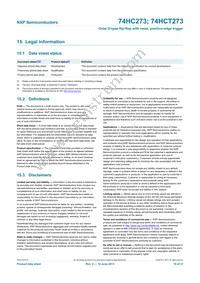 74HC273N Datasheet Page 19