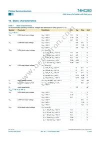 74HC283D/AUJ Datasheet Page 7