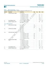 74HC283D/AUJ Datasheet Page 8