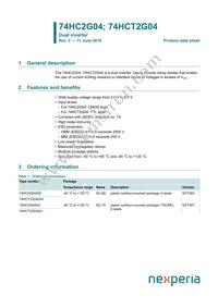 74HC2G04GW Datasheet Cover