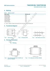 74HC2G126DC Datasheet Page 2