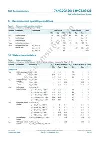 74HC2G126DC Datasheet Page 4