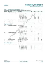 74HC2G17GV Datasheet Page 5