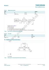 74HC2GU04GV Datasheet Page 7